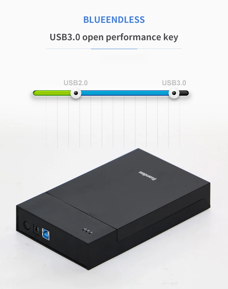 Blueendless 3," HDD USB жесткий диск для подключения жесткого диска Пластик USB 12V 2A Caddy коробка для копмьютерного внешний жесткий диск Disco Duro, а так же 30