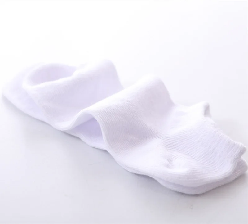 Детские короткие носки белые носки для мальчиков и девочек Мягкие хлопковые носки свободные удобные носки для новорожденных От 2 до 12 лет