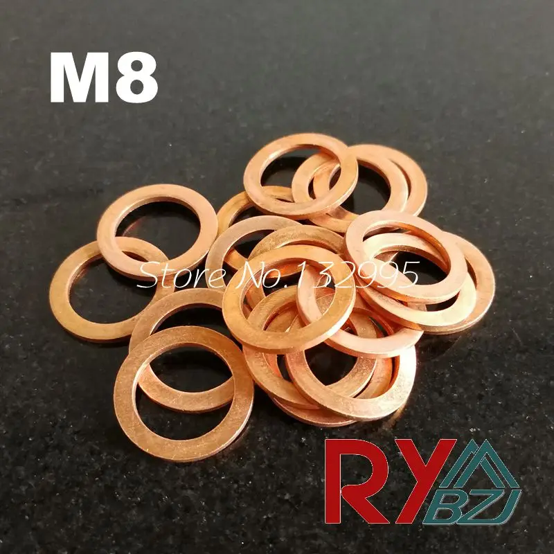 

Copper washer M8 Copper Flat Washer, Seal washer