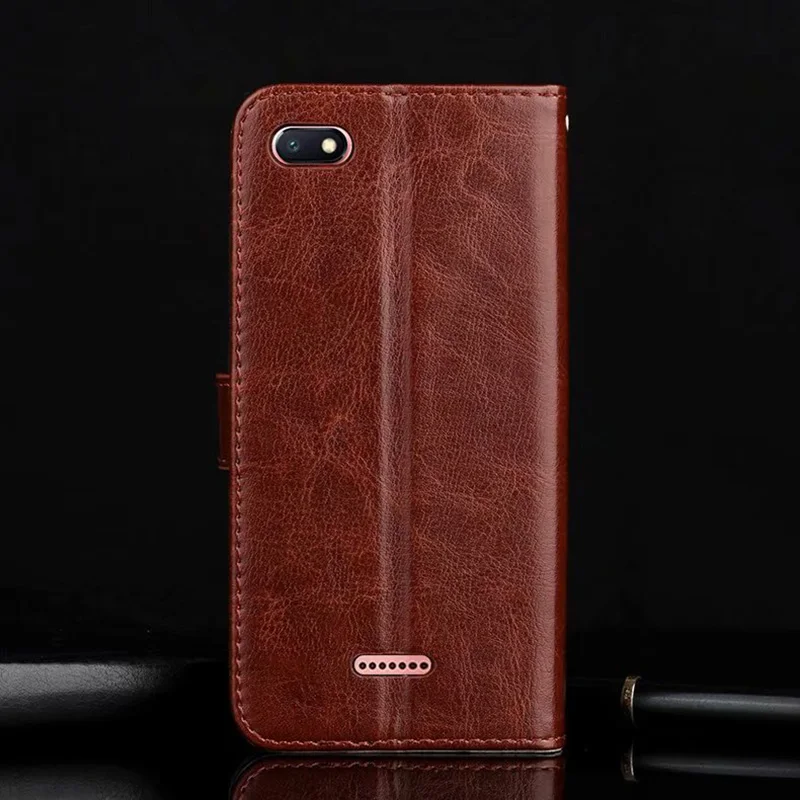 Чехол книжка для Xiaomi Redmi 6A 5A 4A силиконовый чехол кожаный подставка 6a