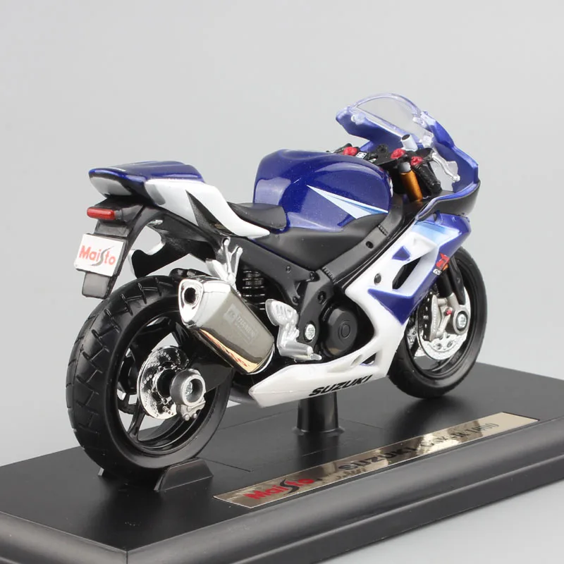 1:18 Масштаб Детская Металлическая литая модель мотоцикла Гонки SUZUKI GSX-R 1000 мото спортивные автомобили Бесплатные колеса игрушки коллекция для мальчиков