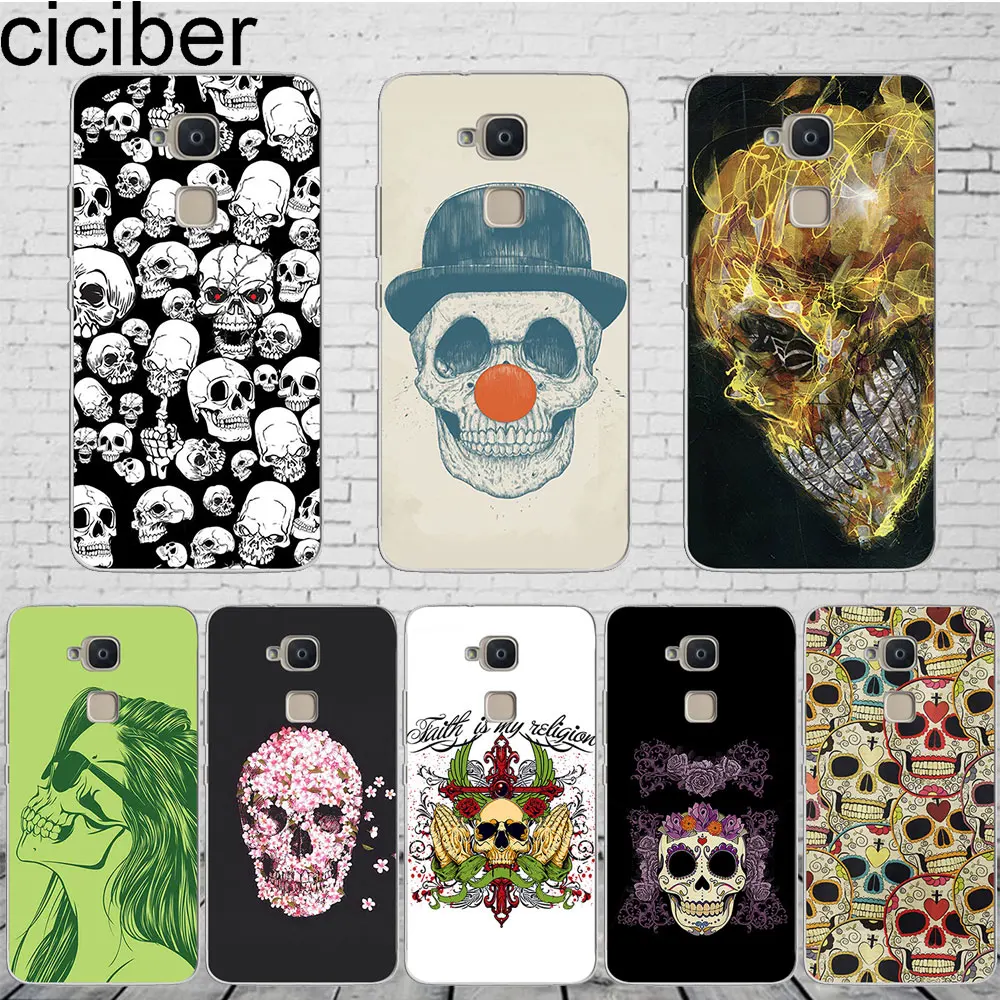 

ciciber Horror Skull Funda For BQ Aquaris C U2 U X5 V VS X2 X Lite Pro Plus E5 M4.5 M5 M5.5 Phone Case Soft TPU Cover Coque Capa
