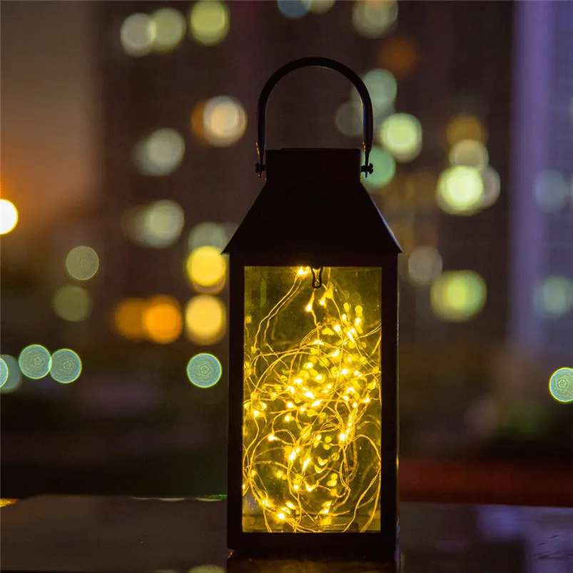 Solar Copper Wire Lantern Waterproof Garden Light Decoration Lamp Night Lamp Garden Lawn Light Luces Led Decoracion 40JUL17