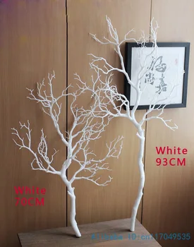 

1 PCS Height 70cm or 90cm Artificial Green Blue White Plastic small Tree Dried Branch Plant Home Wedding Decoration Gift F322