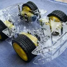 Смарт на шасси радиоуправляемого автомобиля 4 драйвера Мощность отслеживания хронологический с кодер Скорость 4WD DIY RC игрушка робот UNO R3 ATMEGA 2560 Raspberry