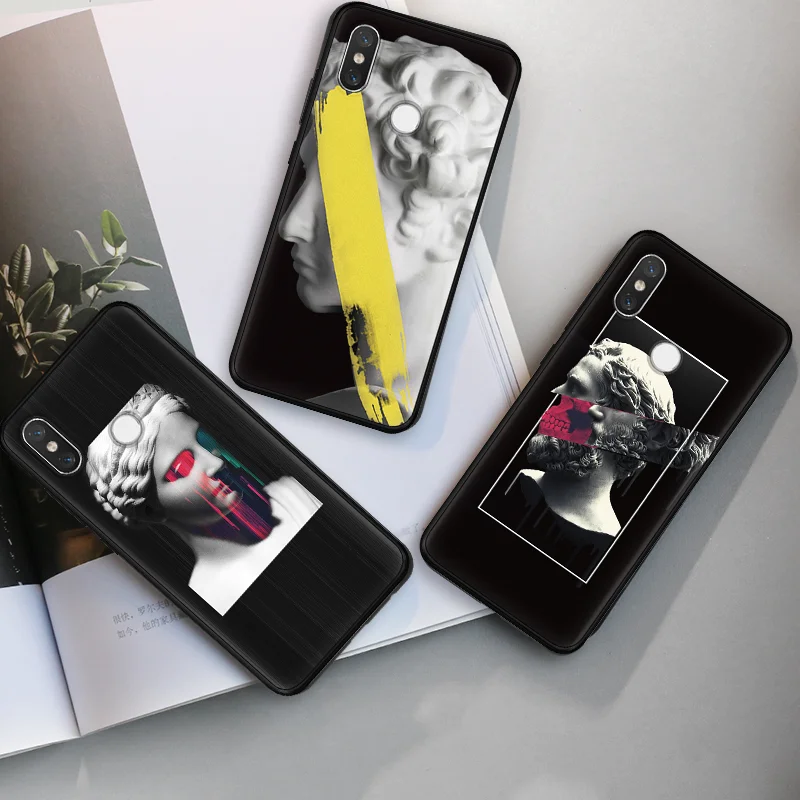

Funny Statue David Black Case For TPU Redmi Note 7 6 Pro 5 5A 4X 4 3 4X 5A 5 Plus 6A S2 For Xiaomi Mi 9 8 Lite A1 A2 5X 6X Coque