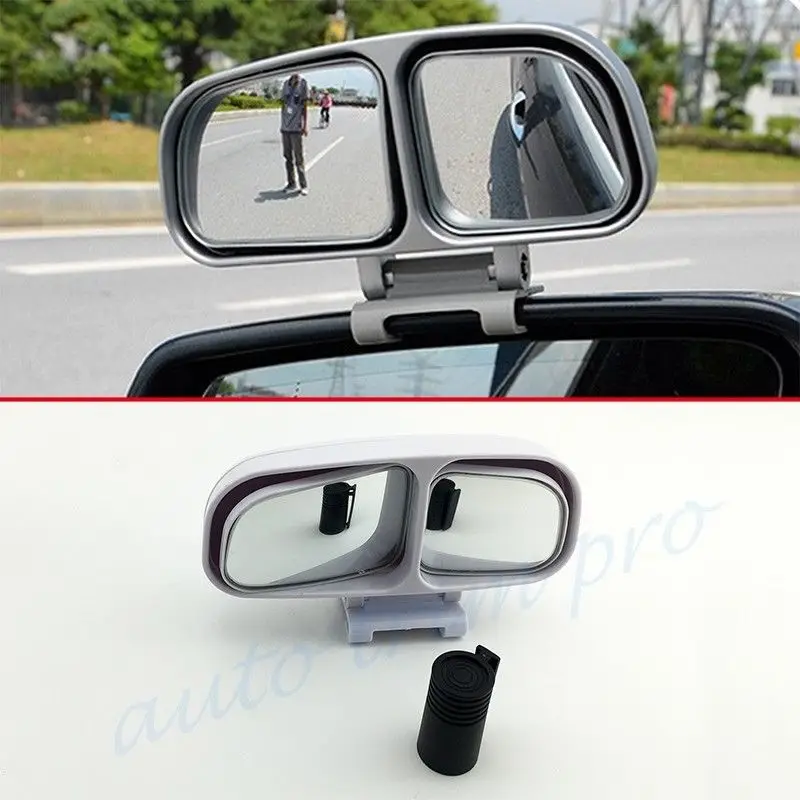 2PCS Auto Wide Angle Auxiliar Adjustable Rear Side View Blind Spot Mirror Trim Universal Accessories | Автомобили и мотоциклы