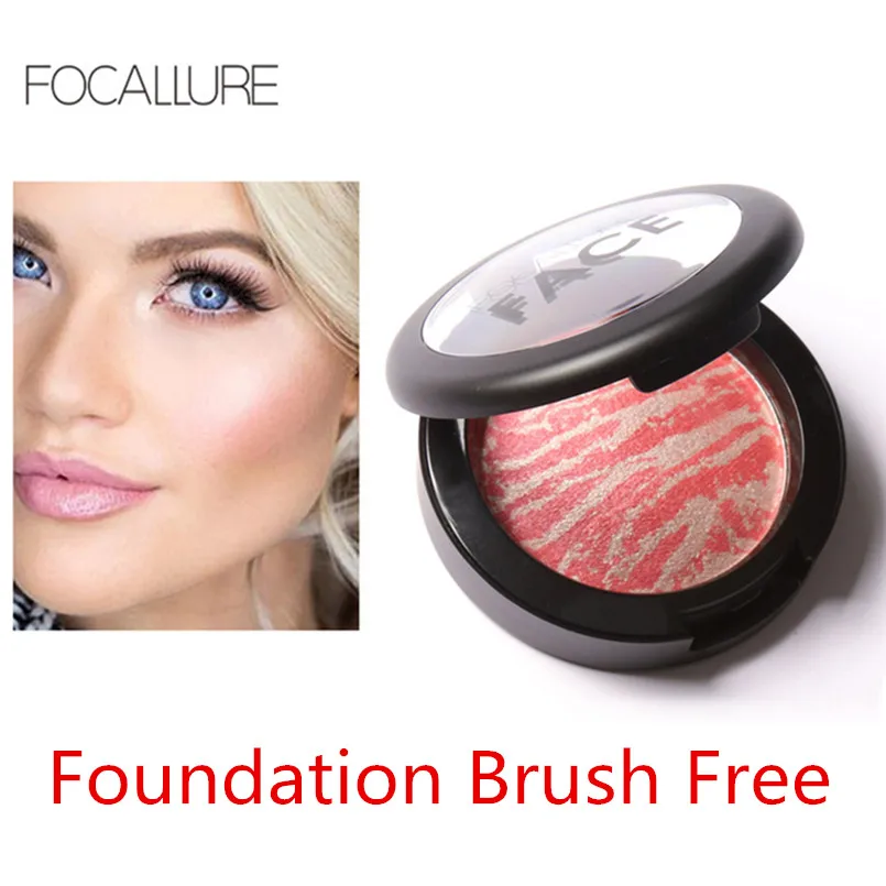 

Focallure Brand Face Makeup Cheek Blush Powder 6 Colors Blusher Pressed Powder Foundation Face Make Up Long Lasting Pure Blush