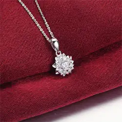 0.10ct/Центральный камень + 0.20ct/8 шт./SideStone любовь 18 К золотой бриллиантовый кулон для женщин Мода и ювелирные украшения свадьбы