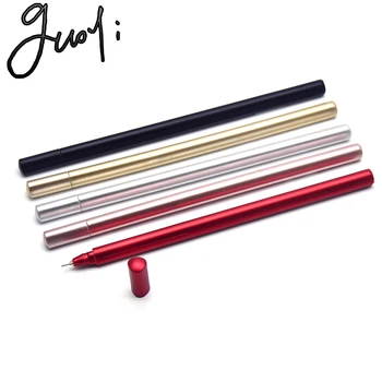 

Guoyi C525 colorful simulation metal gel pen 5pc / Lot office & pen for school writing supplies ballpoint pen