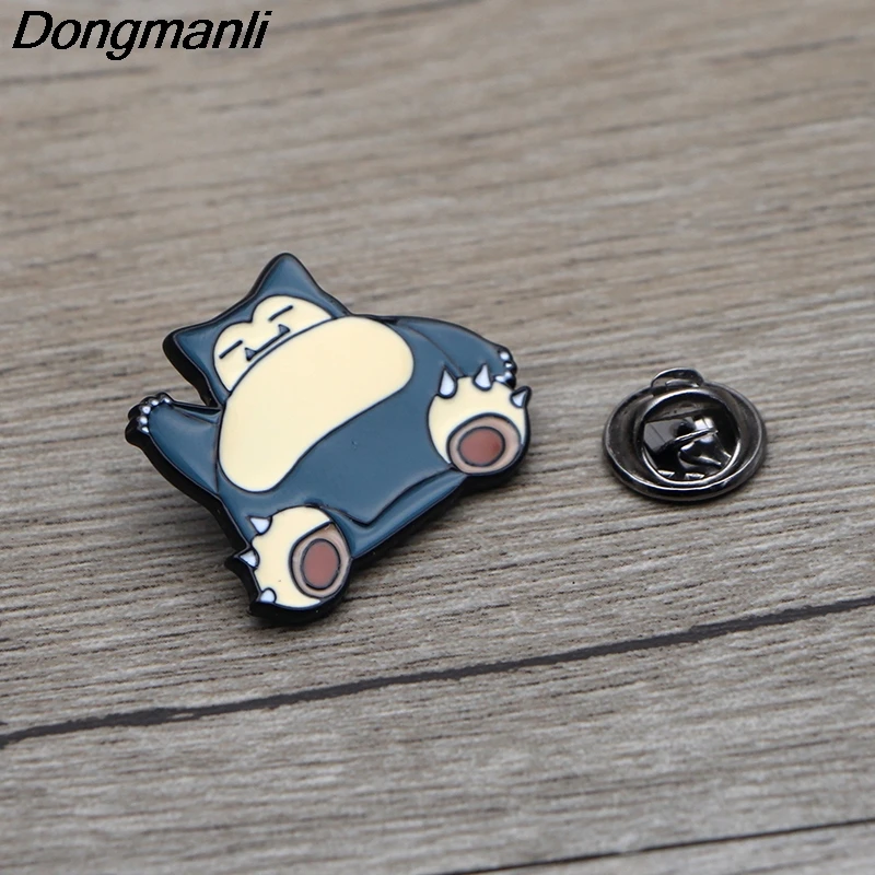 L3361 Snorlax Декоративный металл эмалированные Броши мультфильм творческие металлические броши Джинсовая Шляпа значок воротник ювелирные изделия 1 шт