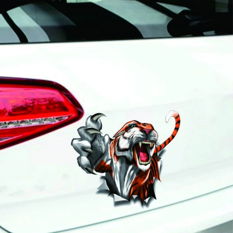 

Aliauto Car Accessories Tiger Totem Stickers Decal for Ford Mondeo MK4 Focus 2 3 C-max S-max Ranger Kuga Transit Chevrolet Smart