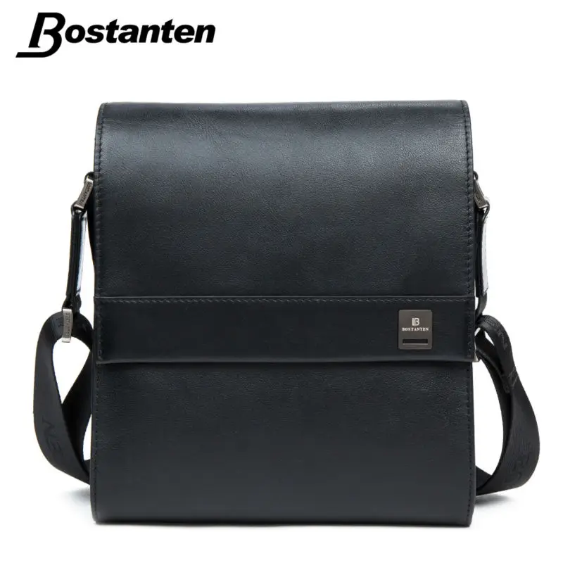 Bostanten Man Vertical Genuine font b Leather b font bag Men Messenger Business Men s Briefcase