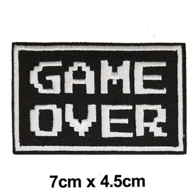 Cute Cartoon Embroidered Iron on Parches Patch Game Characters Ghost Mario Fabric Badge Children Jacket Clothing Accessories DIY - Цвет: 06