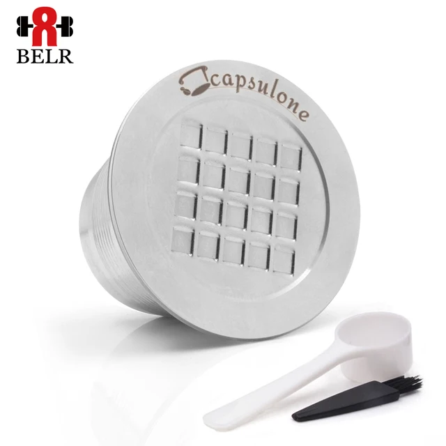 Best Offers Refillable Reusable Coffee Capsules Filter Cup For Nespresso Stainless Steel Coffee Dripper Capsules Basket Get Spoon Brush