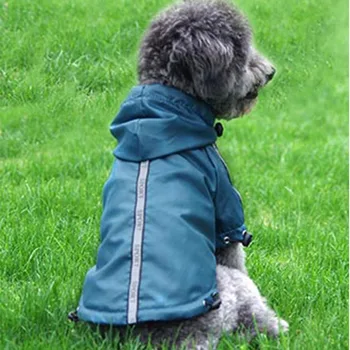 

Reflective small medium Pet Dog cat RainCoat Jacket coat Clothes warm fleece Dogs Puppy Raincoat hooded Waterproof Rainsuit