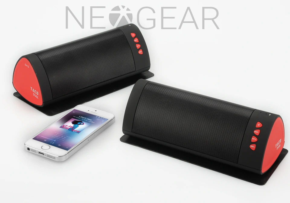 taco dual bluetooth speakers