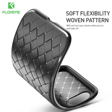FLOVEME Soft Case For iPhone 6 6S 7 Luxury Business Smooth Woven Silicone Cover For iPhone X 8 7 Plus Case Funda Coque Phone Bag