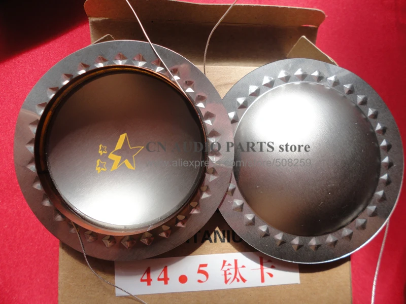 

1 piece ID: 44.4mm 44.5mm 1-3/4 inch High quality KSV tweeters titanium Diaphragm 8 ohm speaker voice coil