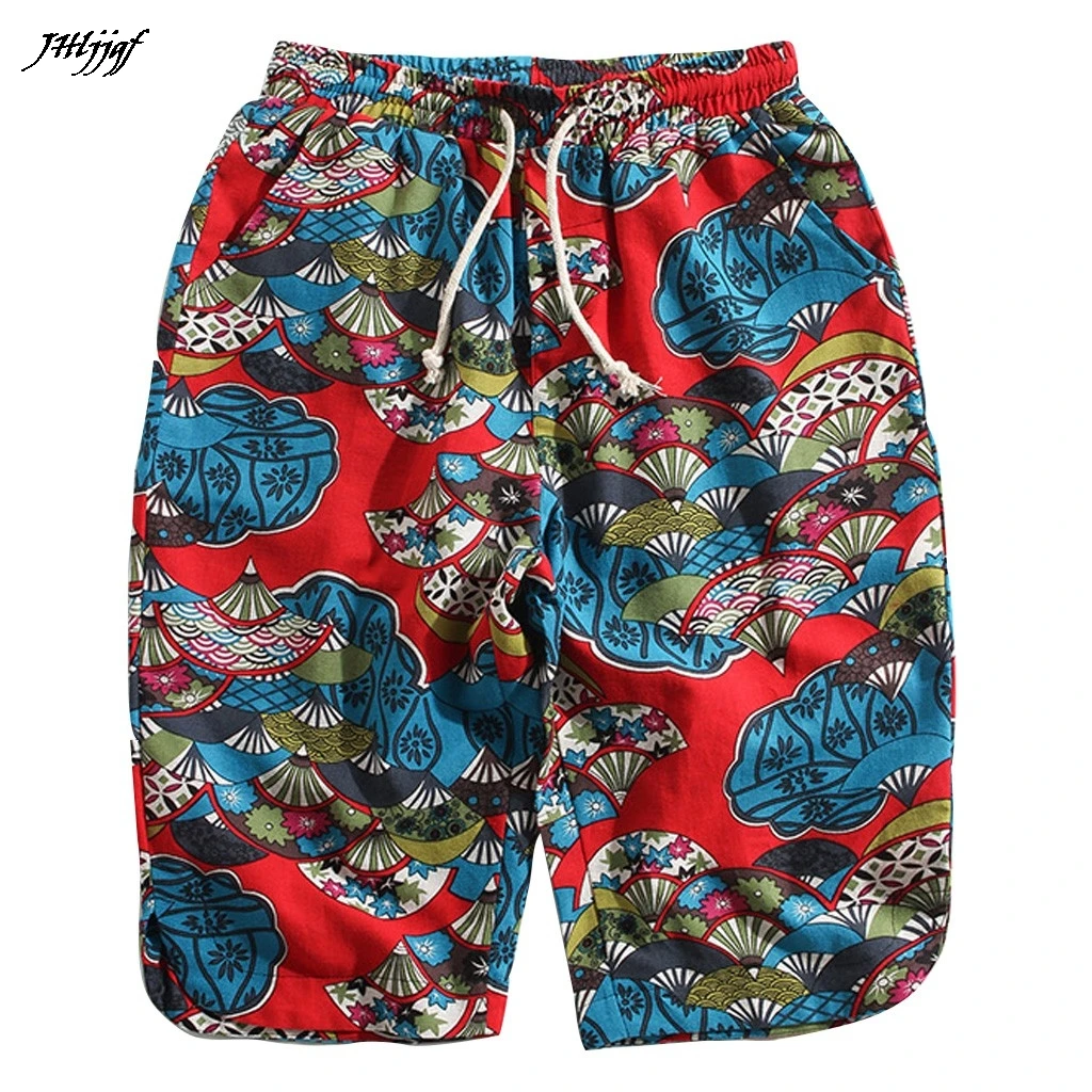 

2019 Shorts Men Cool Summer Trunks Printing Graphic Casual Beach Short Fashion Brand Clothing Plus Size 5XL