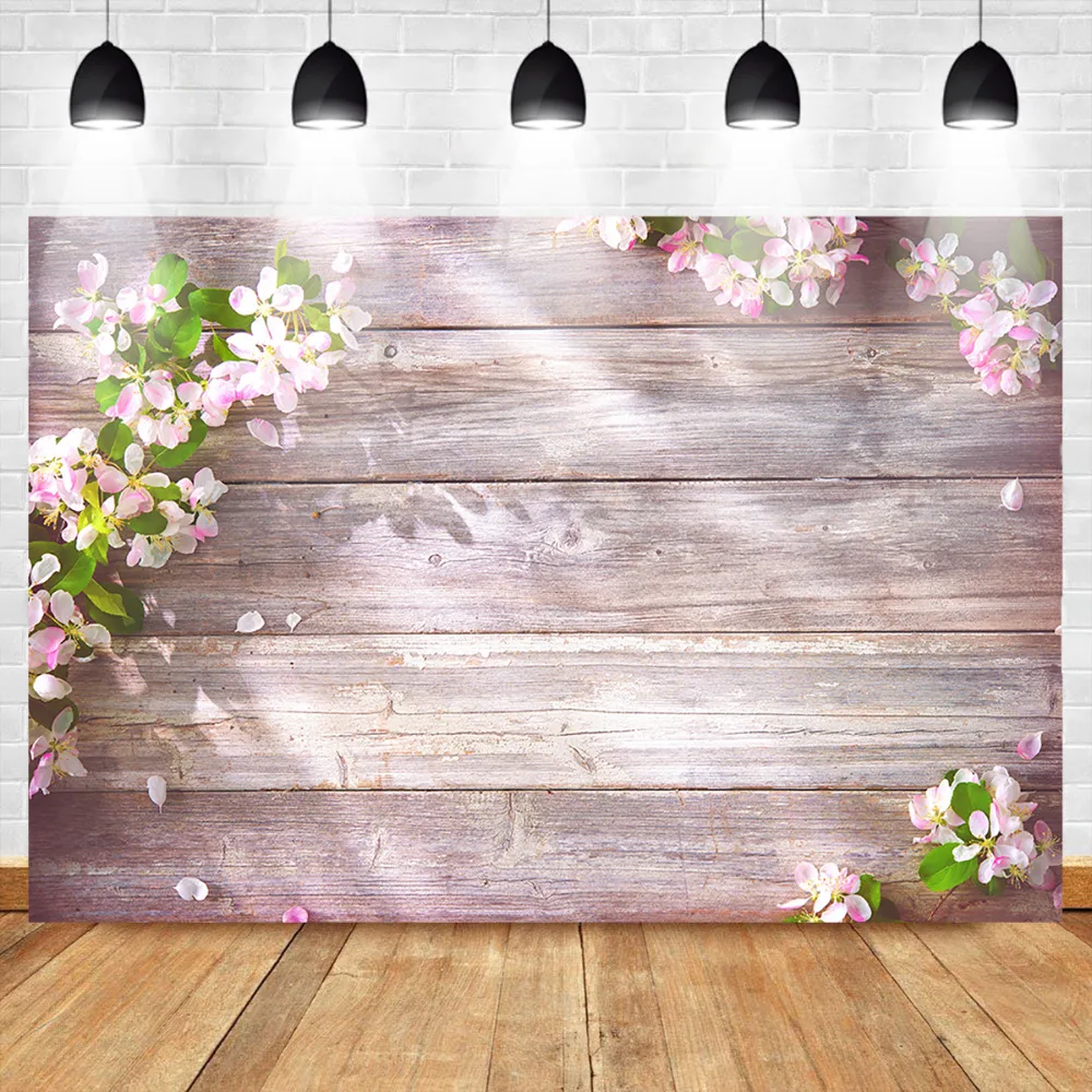 

Mehofoto Wooden Photo Backdrop Spring Backdrops Flower Photography Backdrop Wedding Party Banner Backgroud