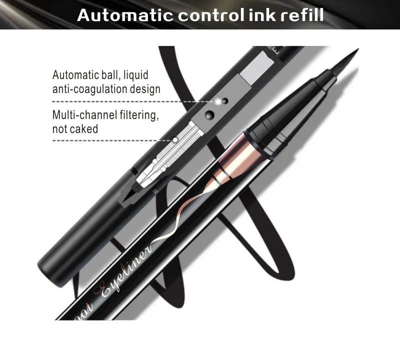 HENLICS Queen Secret Eyewear Eyeliner Pen Long-lasting Waterproof Liquid Eyeliner Pen Black Eye Liner Pencil Eye Makeup Cosmetic (9)