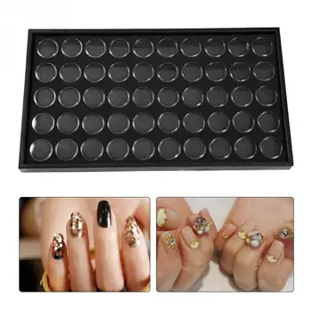 

Nail Art Powder Glitter Decoration Jewelry Storage Box Container Plate Manicure Tools 50 Spaces