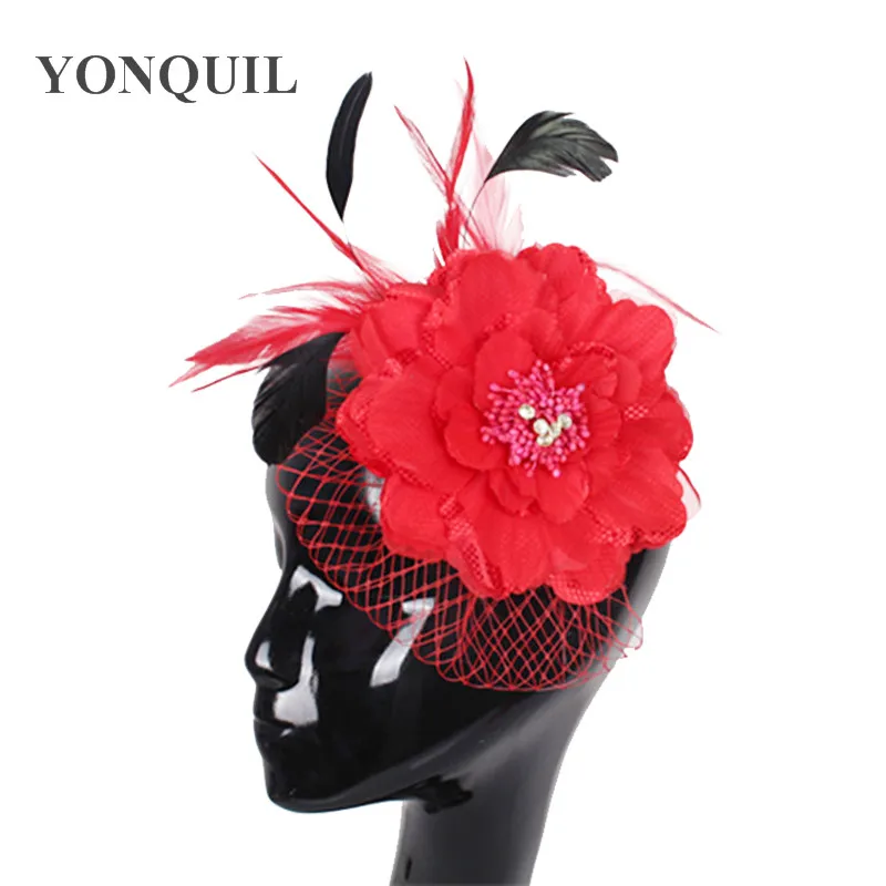 Artificial Flower Hair Clips Wedding Party Woman Fabric Flower Hair