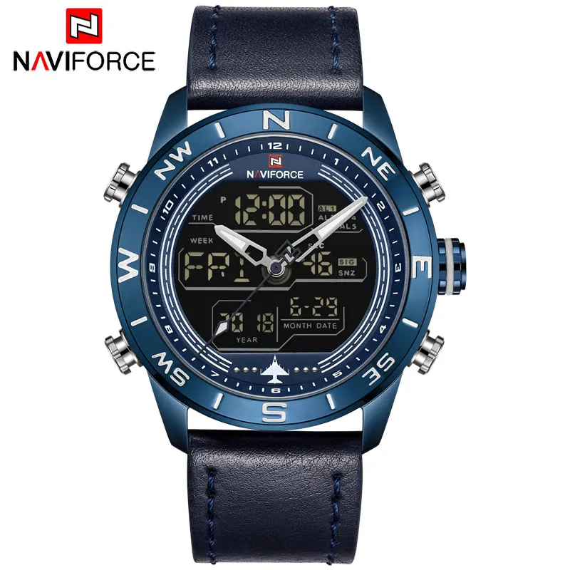 Часы наручные NAVIFORCE Мужские кварцевые брендовые модные спортивные
