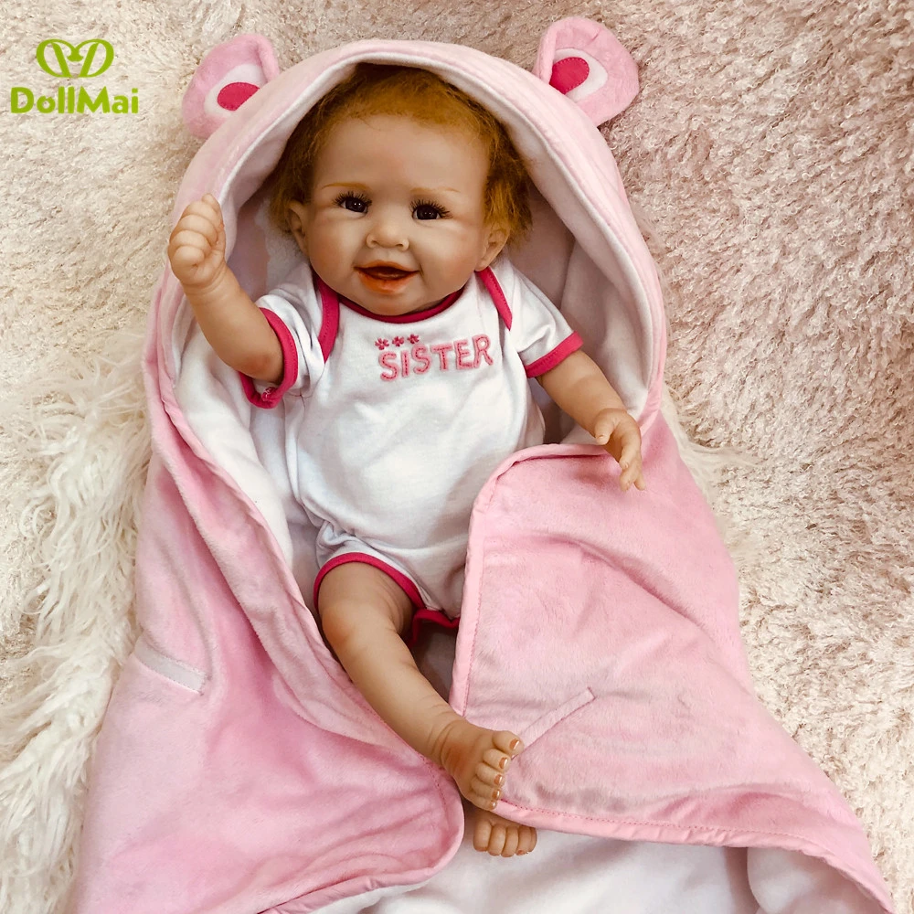 Poupee En Silicone Pour Bebe Jouet De 50cm Corps Complet Comme Une Vraie Fille Vinyle Boneca Nouveau Ne Princesse Bebe Vivant Cadeau D Anniversaire Aliexpress