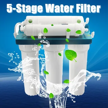 

5 Ultrafiltration Water Purifier Home Kitchen Straight Drinking Filter PP Cotton Coconut Shell Wall-mounted ABS Shell