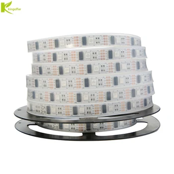 

Kingoffer SMD5050 WS2801 DC5V Individually Addressable 32Leds/m RGB Led Strip Magic Dream Color Rope Tape Lamp 5m/Roll