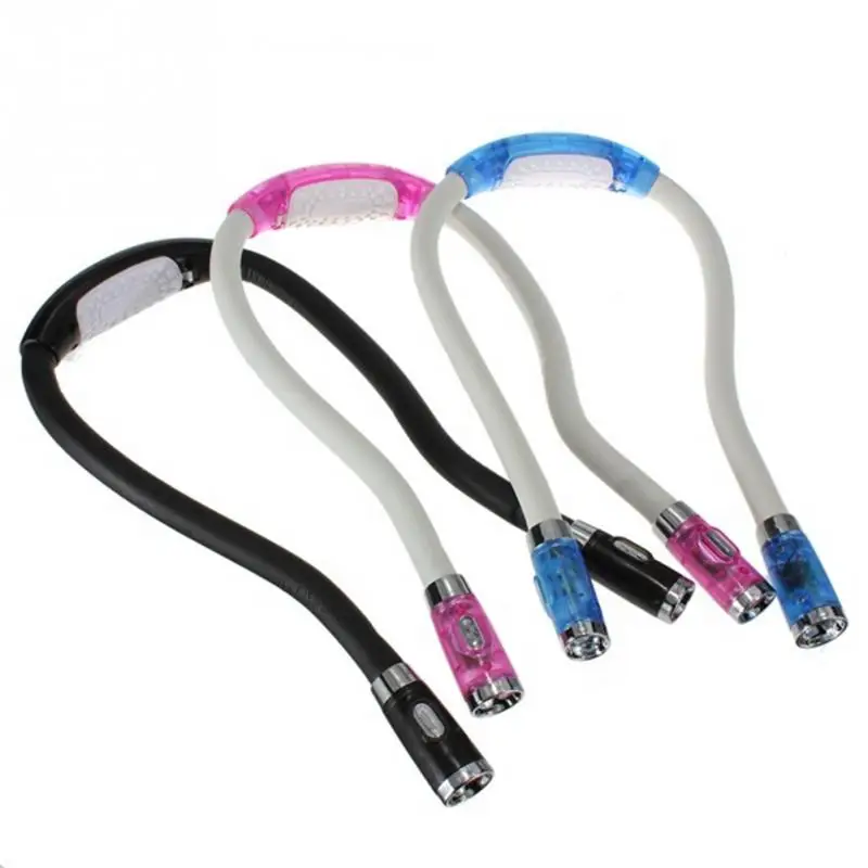 

rechargeable lamp LED Flexible Handsfree Hug Neck Reading Book Light Lamp Torch