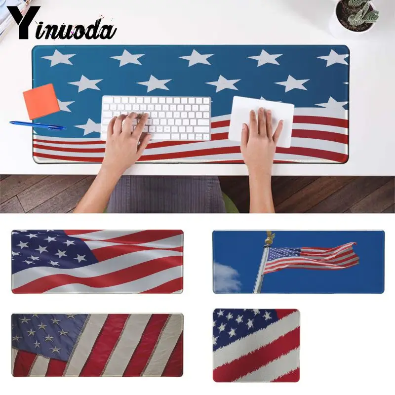 Yinuoda флаг США 5 К игровой плеер стол ноутбук резиновая матовый коврик для мыши PC компьютер игровой коврик для мыши Мышь коврик игровой стол