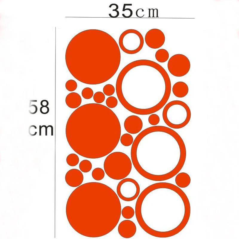 30 шт., 3-15 см, цветные, в горошек, в горошек, настенные стикеры для детей, для детской комнаты, плакат, домашний декор, круглая художественная фреска, виниловые, сделай сам, Наклейки на стены