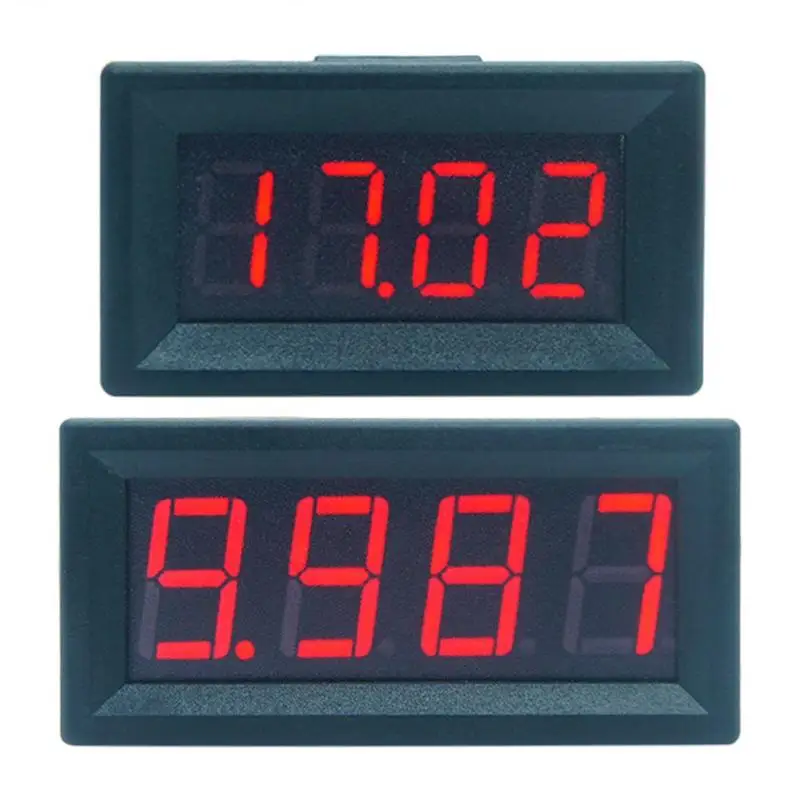

Mini Digital Voltmeter Ammeter DC 0-100V Panel Amp Volt Voltage Current Meter Tester Red LED Display for Car Home4 Bits