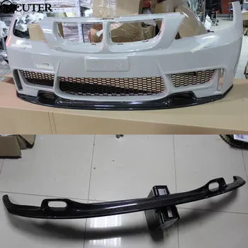 

E90 carbon fiber front lip auto car front bumper lip spoiler for BMW E90 1M bumper 05-08