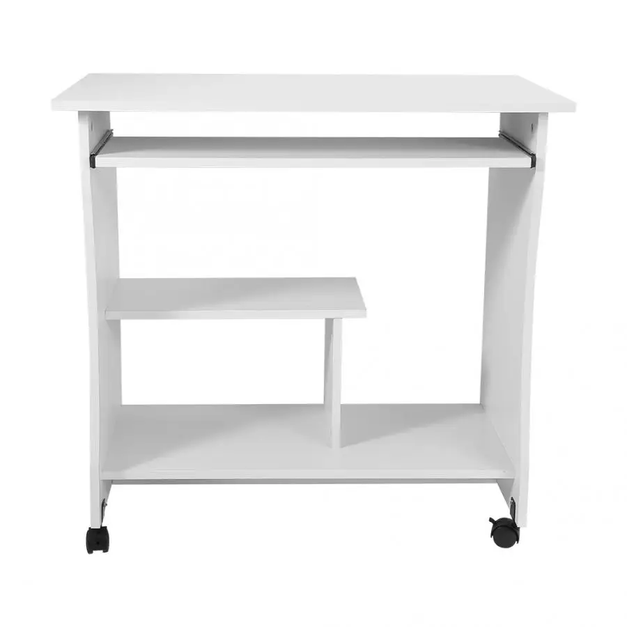 

Wooden Computer Desk Study Workstation Laptop Table Storage with Keyboard Shelf Computer Desk