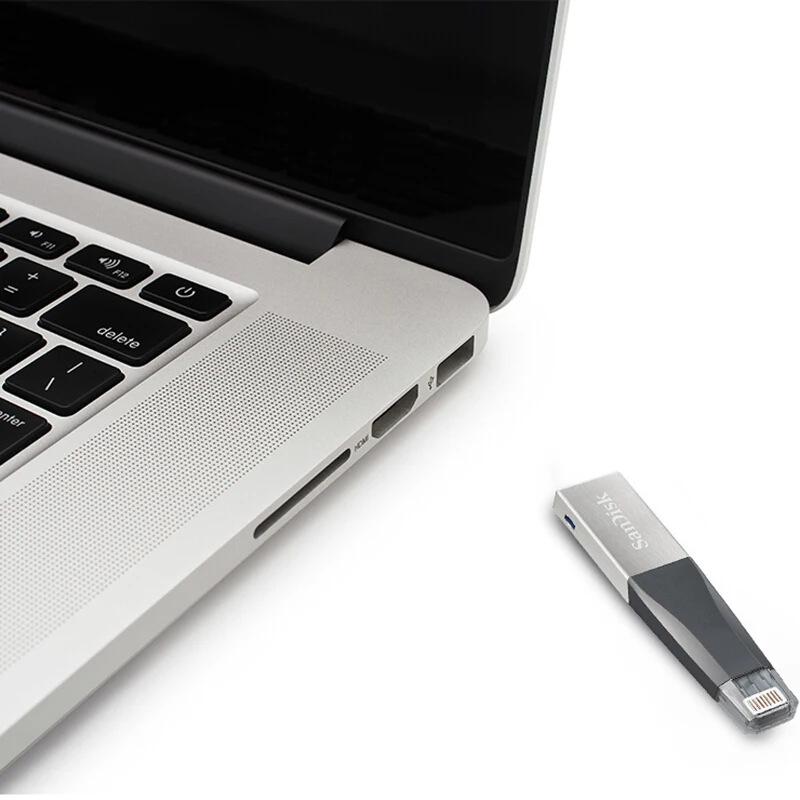 Флеш накопитель Sandisk iXPAND USB 3 0 32 Гб 64 Lightning to Metal Pen DRIVE U Disk для IOS 8 2 карта памяти 128 ГБ