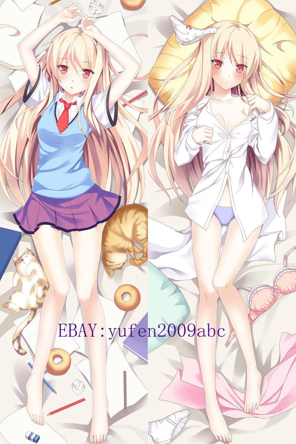 Аниме Dakimakura 150X50 см чехол для подушки Sakurasou no Pet na Kanojo Mashiro Shiina