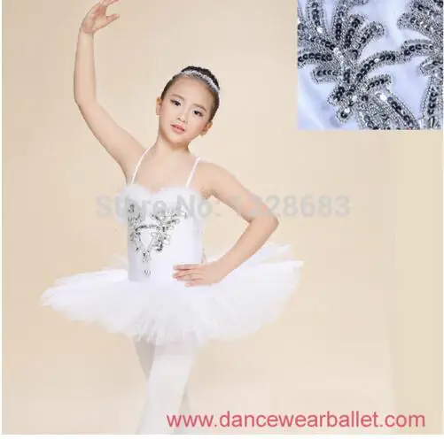 

Hot Sale Sequin Pancake White Swan Lake Ballet Costume Tutu Girls Ballerina Dress Kids Danse Classique Balet Girls Ballet Tutu