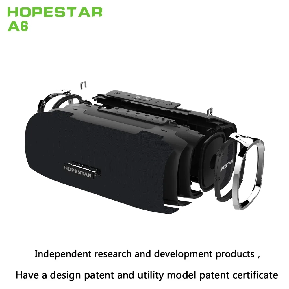 HOPESTAR A6 bluetooth динамик Портативный беспроводной громкий динамик Саундбар 3D стерео Открытый водонепроницаемый большой внешний аккумулятор 35 Вт