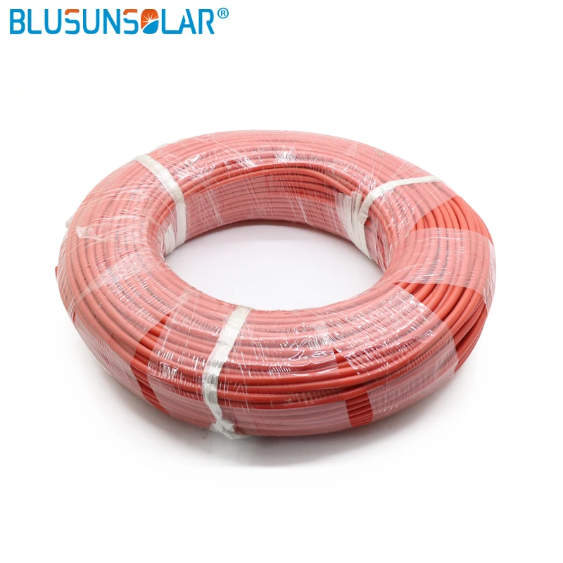 100 Meters/Roll 14 Gauge (AWG) Super Soft And Flexible Silicone Rubber Wire Cable Black/RedSolar