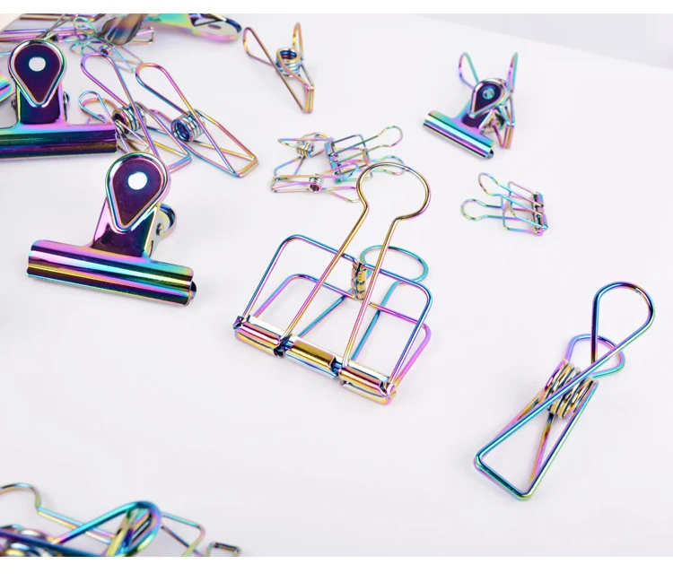 Модные многоцветные Бумага клипы де Papel отмечает DIY закладки полый металлический зажимы прищепки рыбки Примечания письмо Бумага клипы