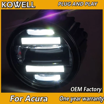 

KOWELL Car Styling Fog Lamp for Acura TL RDX ILX LED Fog Light Auto Angel Eye Fog Lamp LED DRL 2 function model