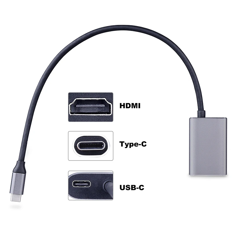 Baolyda USB C к HDMI PD порт конвертер usb type адаптер 4 60 Гц для Macbook Thunderbolt 3 мобильный ТВ