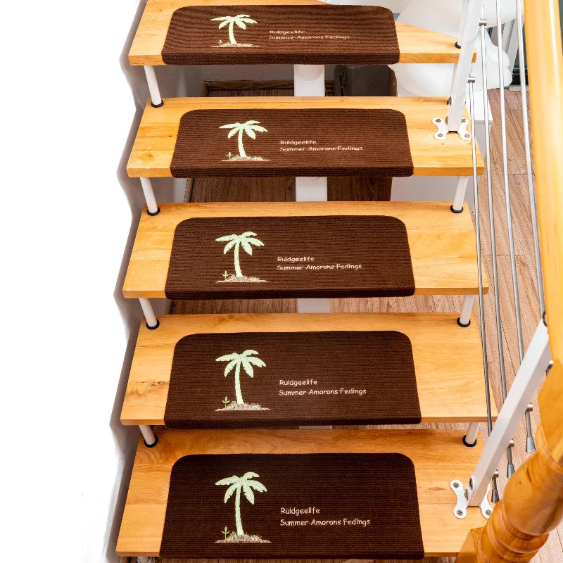 Coconut tree self-adhesive PVC luminous step stickers easy to use and can be washed and removed many times