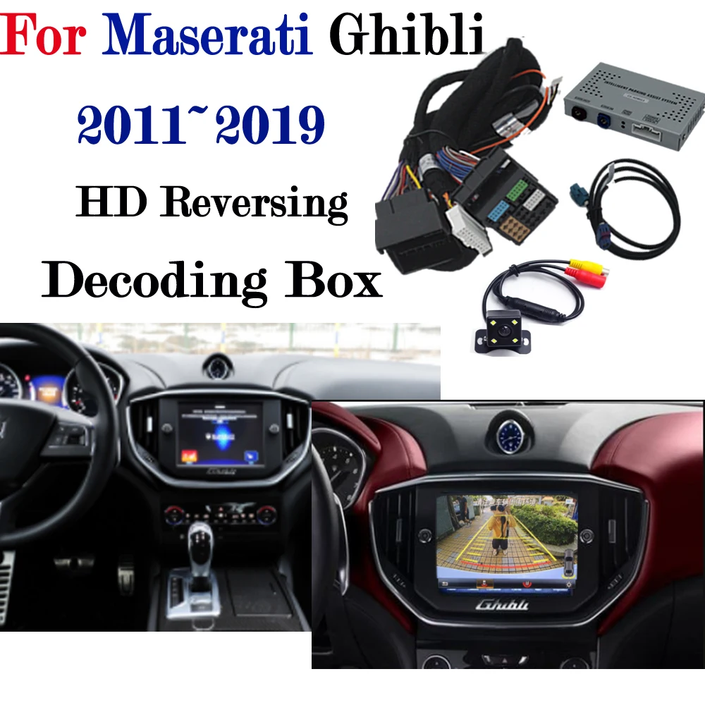 

Front Reversing Camera For Maserati Ghibli 2011~2019 Adapter Connect Original Screen Display Parking Front Rear Camera Decoder