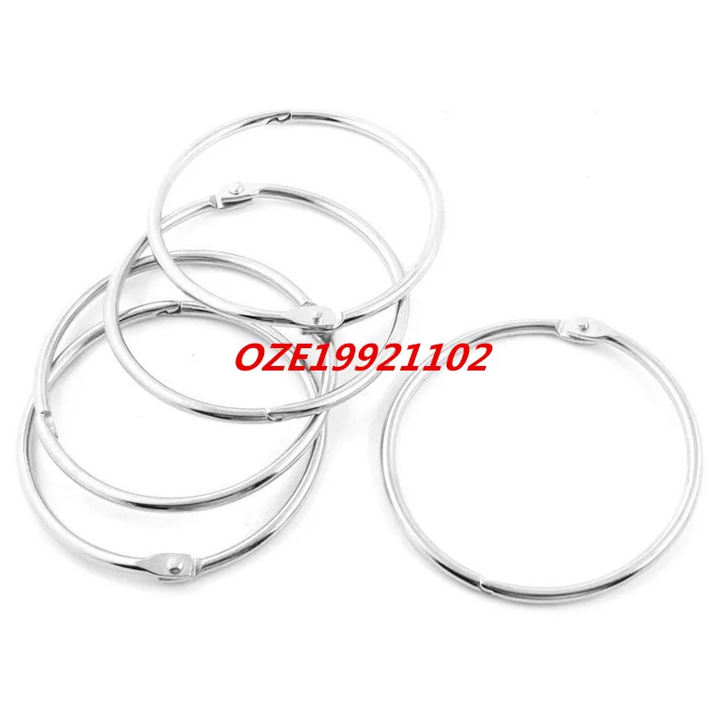 silver tone 3 3 looseleaf staple binder rings for scrapbooking book
