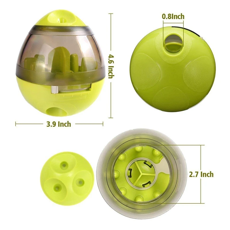 Интерактивная игрушка для собак IQ Treat Ball пищевая дозирующая игрушка для средних и больших собак прочный жевательный шар нетоксичный резиновый надувной собачий шар SP